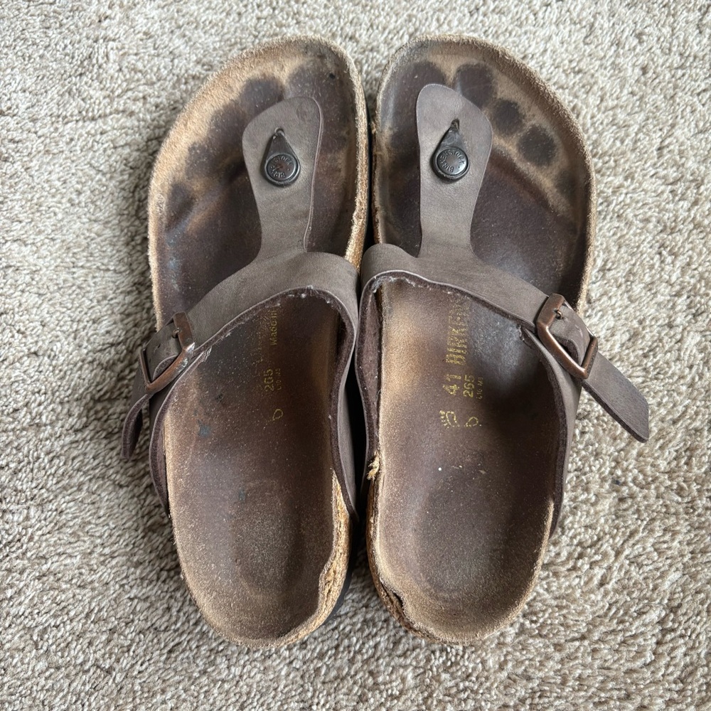 Birkenstocks Women’s Leather Sandals Used Good Condition - Size 41/10-10.5